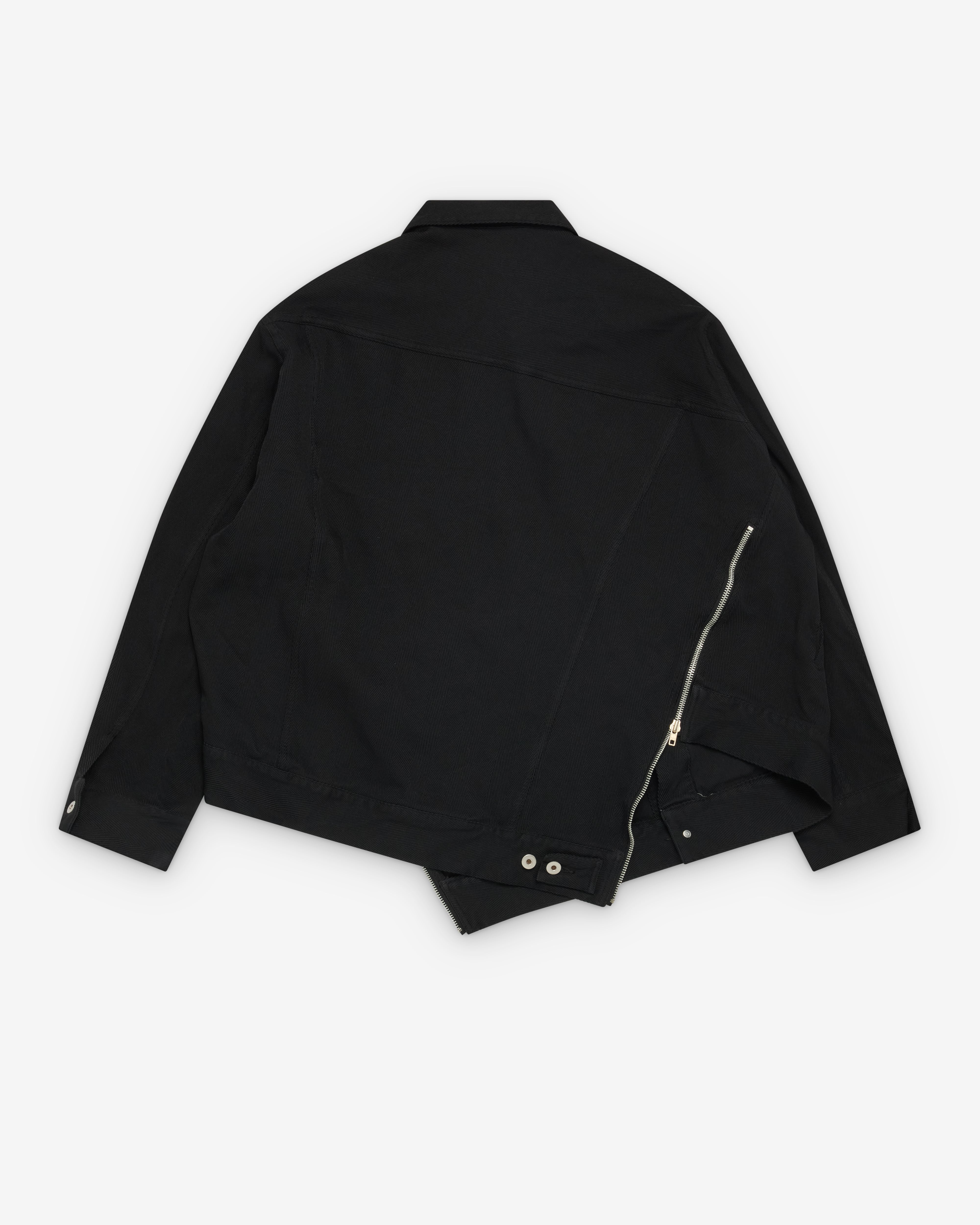 Black Comme des Garçons: Bias Cut Jacket (Black) | Dover Street