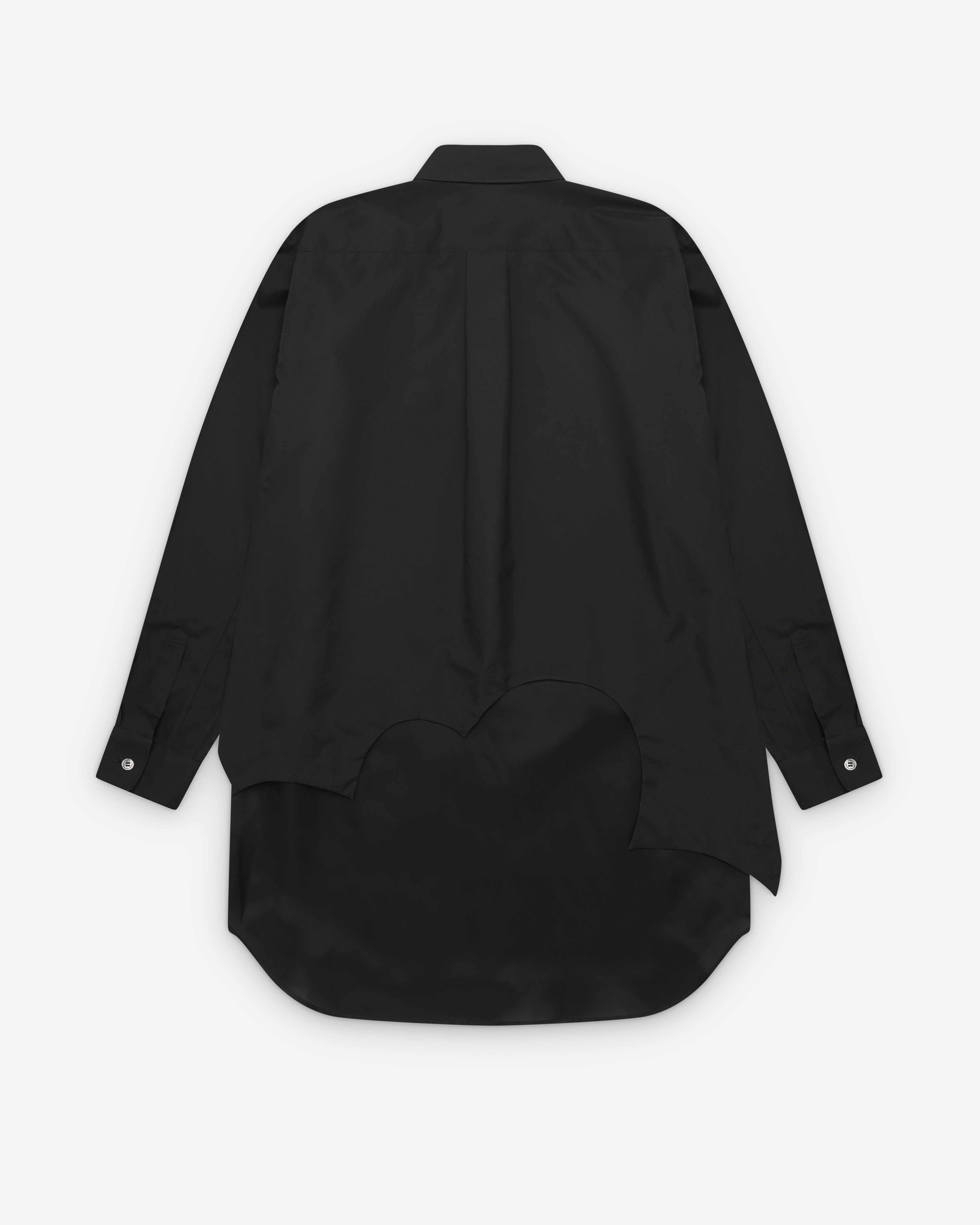 Black Comme des Garçons: Double Layer Shirt (Black) | Dover Street