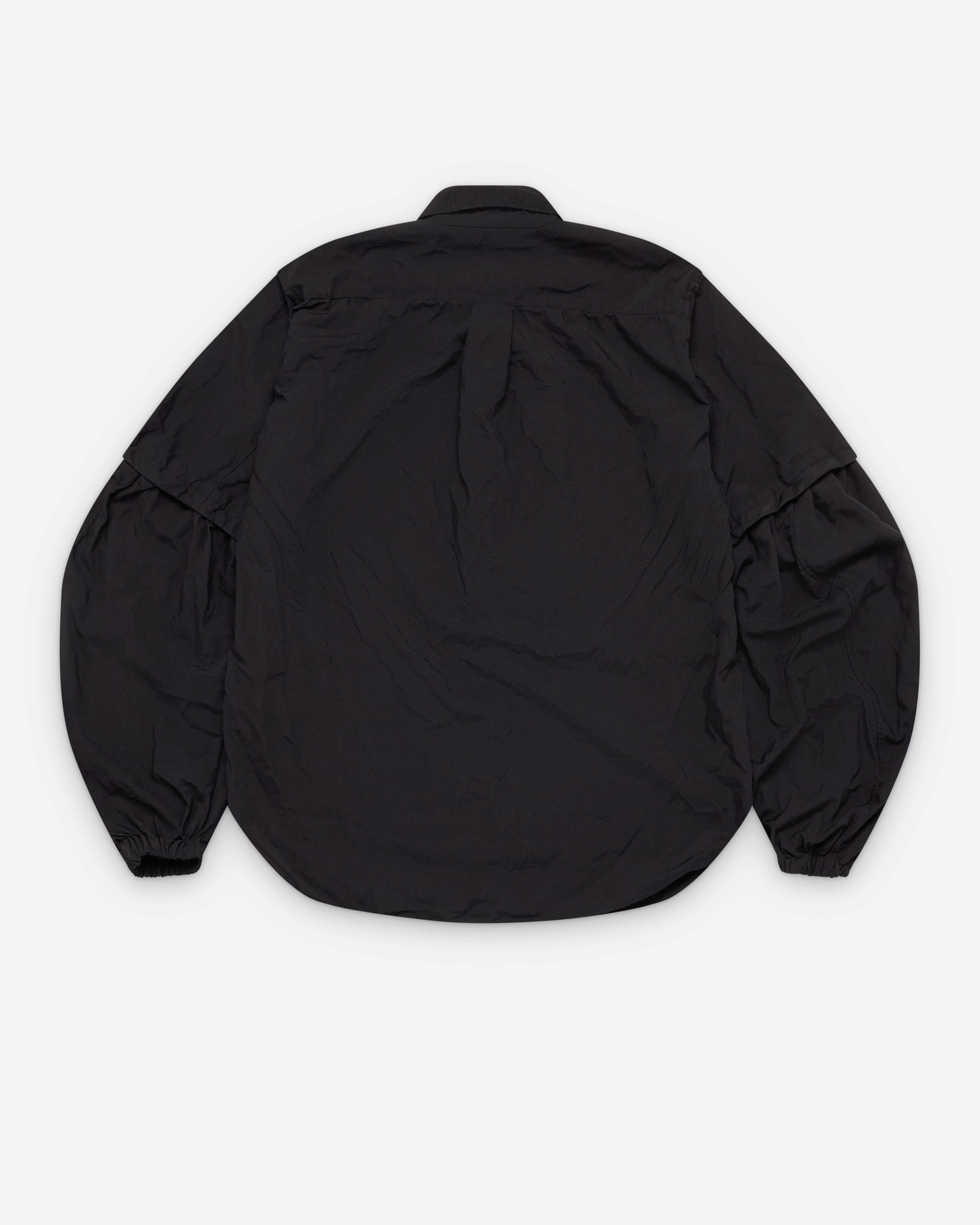 Black Comme des Garçons: Puff Sleeve Shirt (Black) | Dover Street