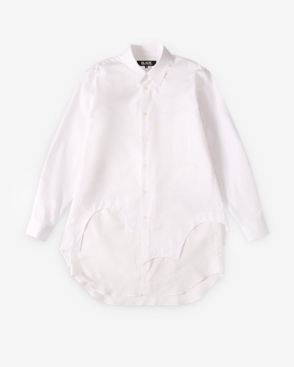 Black Comme des Garçons - Double Layer Shirt - (White)