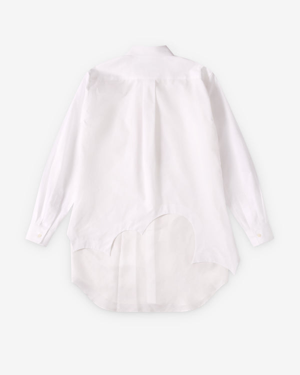 Black Comme des Garçons - Double Layer Shirt - (White)
