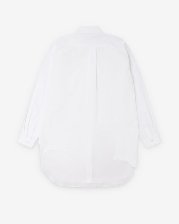 Black Comme des Garçons - Double Layer Shirt - (White)