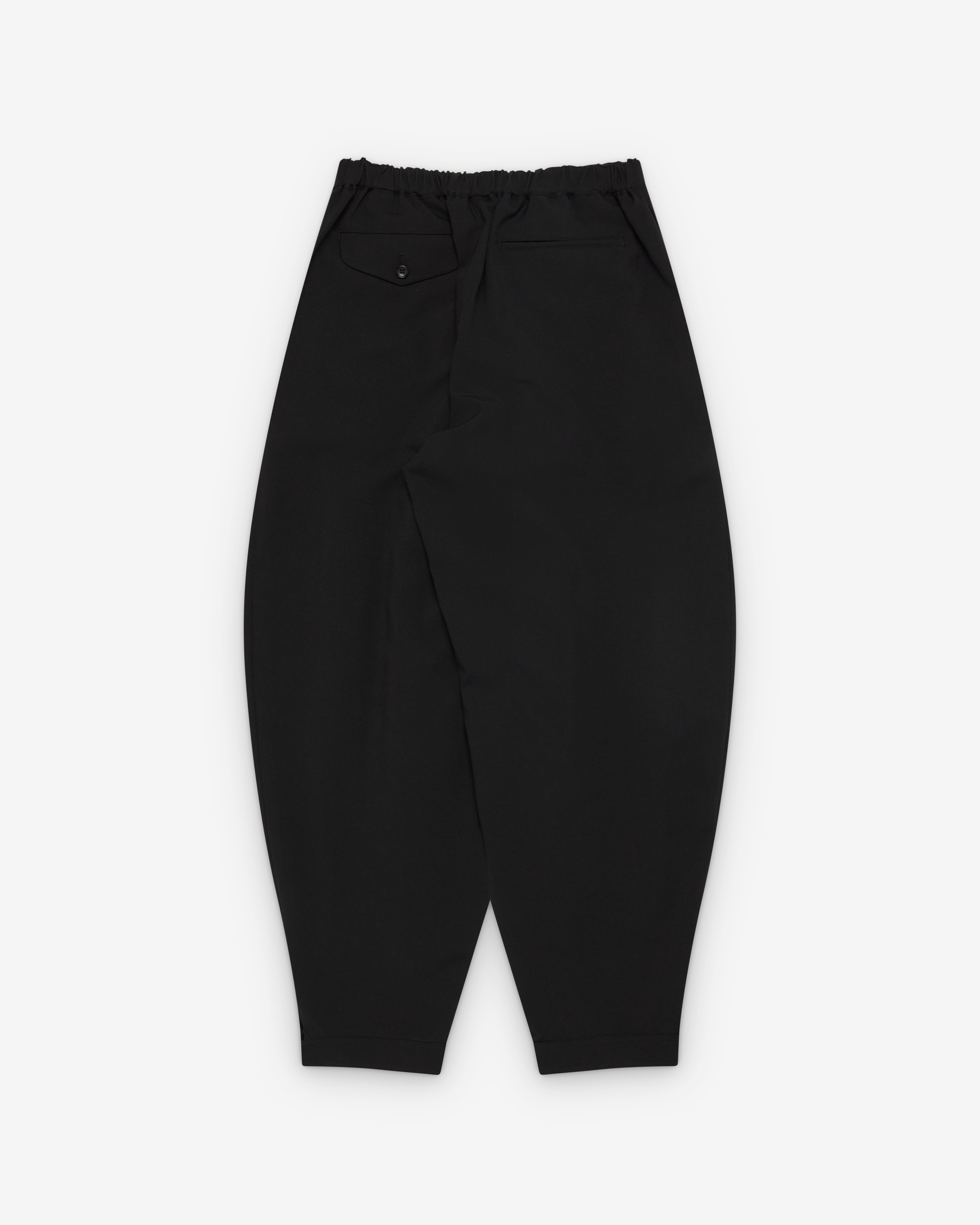 Black Comme des Garçons: Pleated Balloon Trousers (Black) | Dover