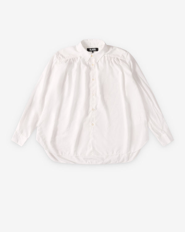 Black Comme des Garçons - Pleated Shirt - (White)