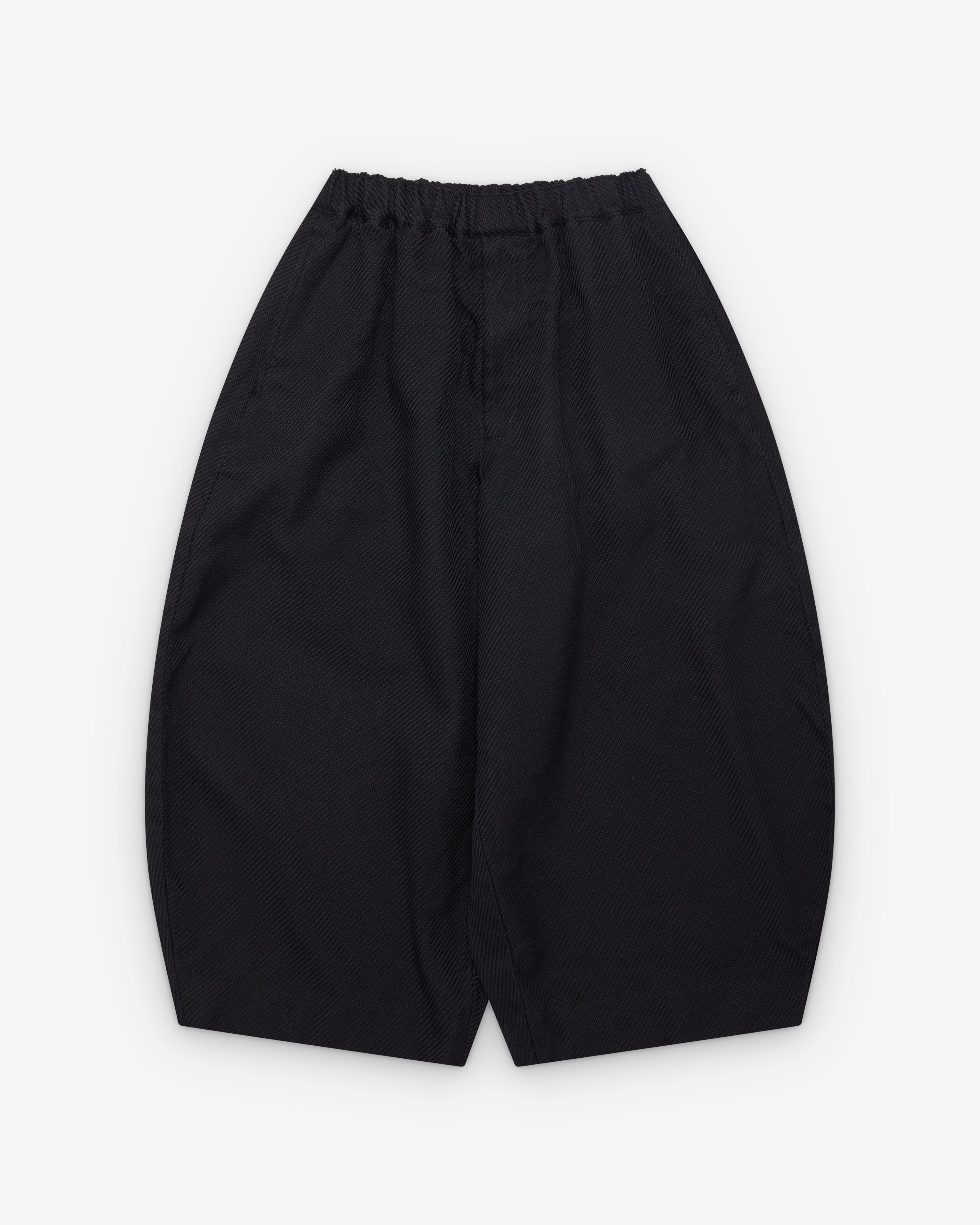 Black Comme des Garçons: Cropped Wide Leg Trousers (Black) | Dover