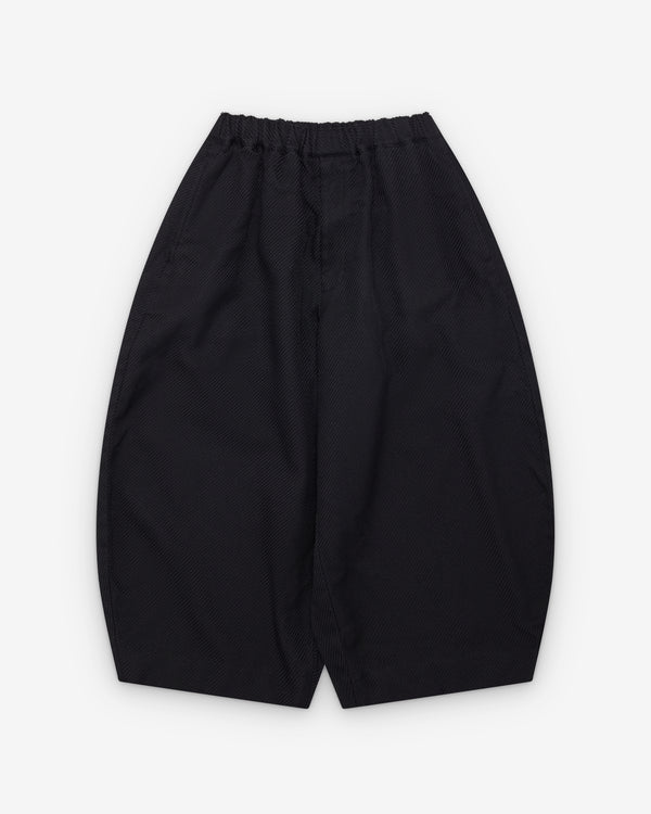 Black Comme des Garçons - Cropped Wide Leg Trousers - (Black)