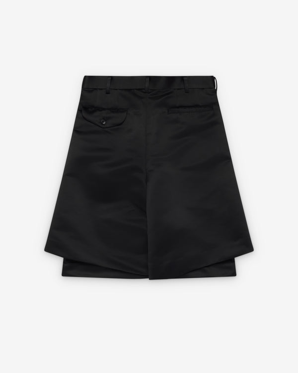 Black Comme des Garçons - Tailored Layered Shorts - (Black)