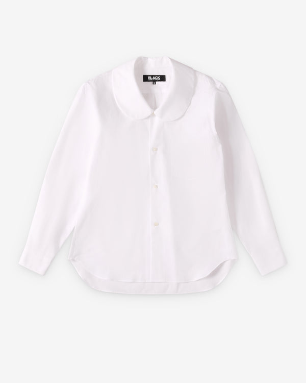 Black Comme des Garçons - Peter Pan Collar Shirt - (White)