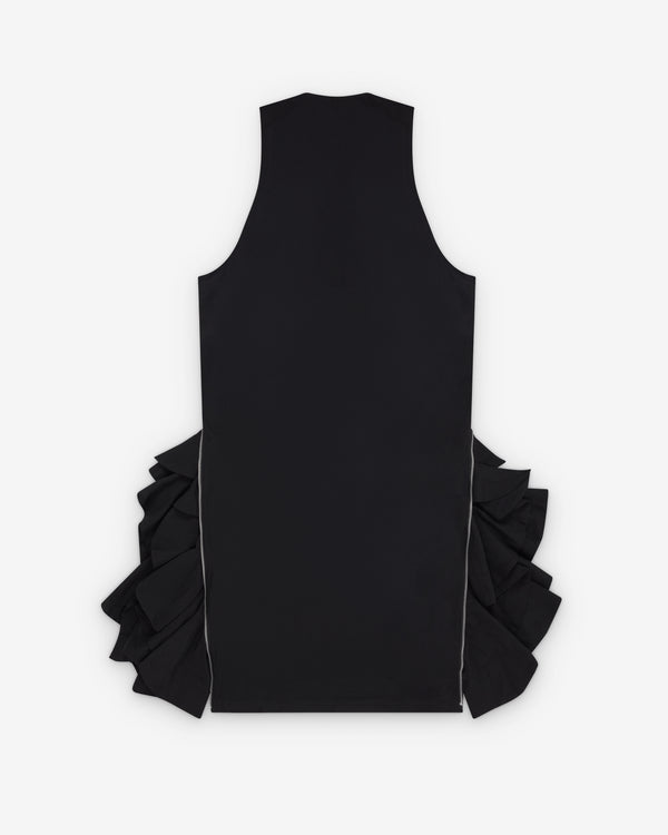 Black Comme des Garçons - Frilled Zip Dress - (Black)