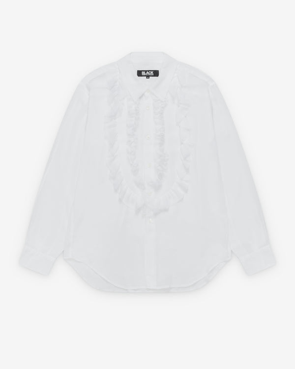 Black Comme des Garçons - Ruffle Shirt - (White)