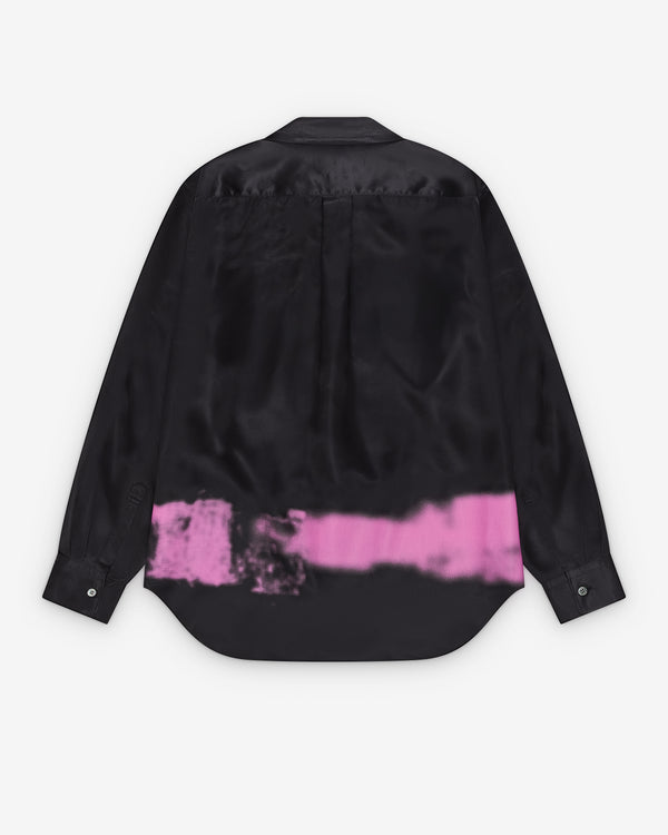 Black Comme des Garçons - Rasterized Paint Shirt - (Black/Pink)