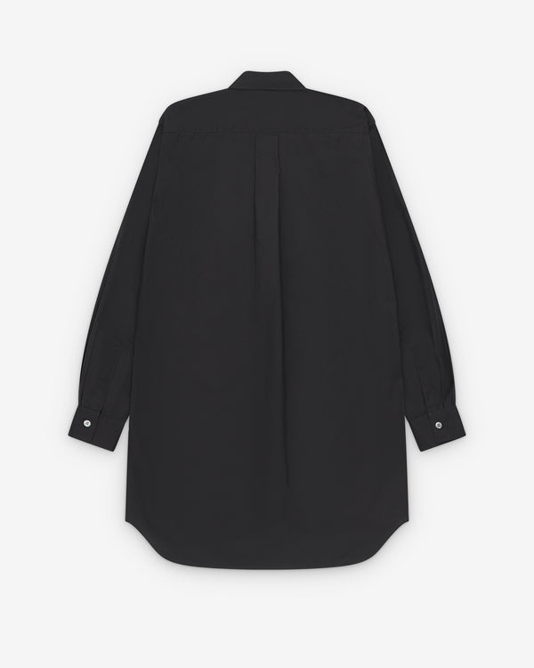 Black Comme des Garçons - Curved Shirt Dress - (Black)