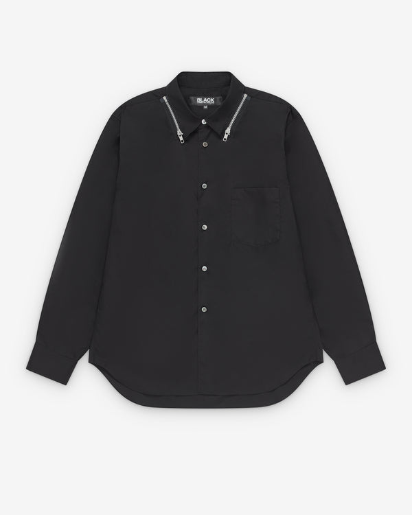 Black Comme des Garçons - Zip Collar Shirt - (Black)