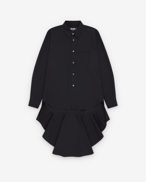 Black Comme des Garçons - Frilled Hem Shirt - (Black)