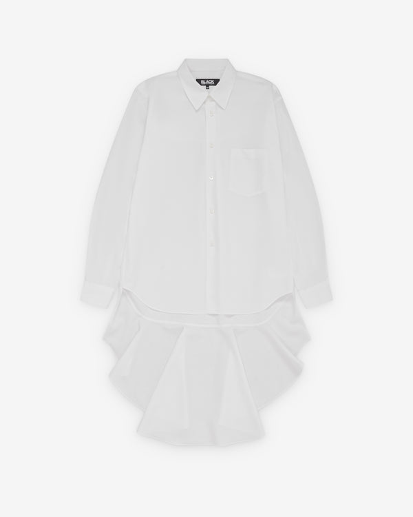 Black Comme des Garçons - Frilled Hem Shirt - (White)