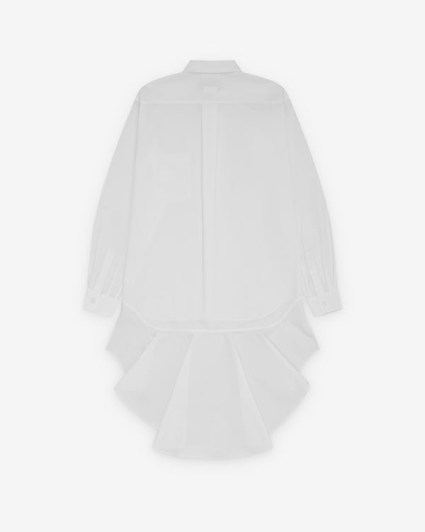 Black Comme des Garçons - Frilled Hem Shirt - (White)