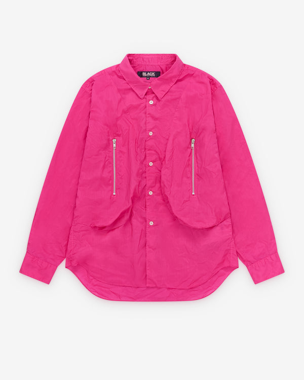 Black Comme des Garçons - Zip Pocket Shirt - (Pink)