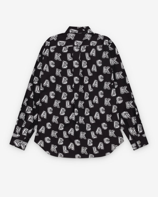 Black Comme des Garçons - Zip Pocket Shirt - (Black/White)