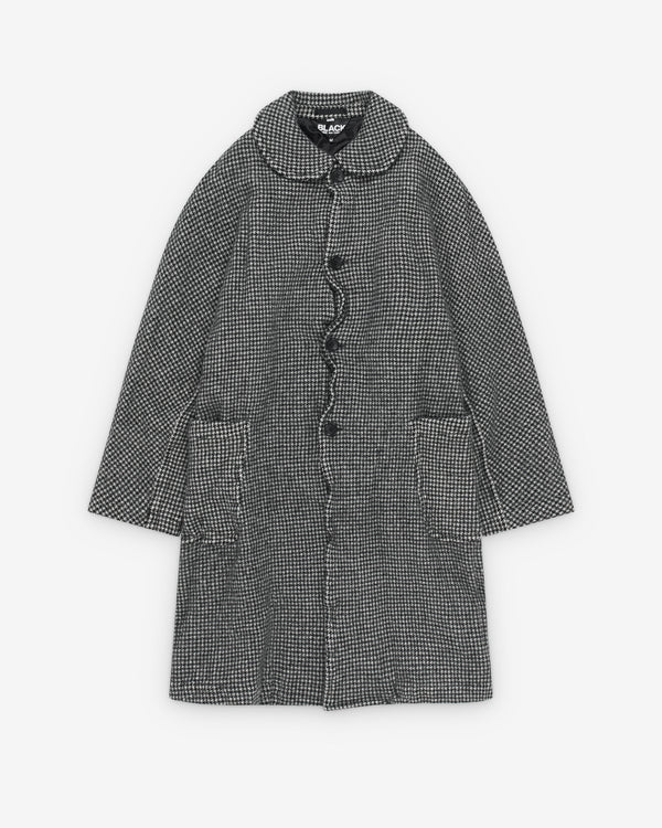 Black Comme des Garçons - Peter Pan Coat - (Black/White)