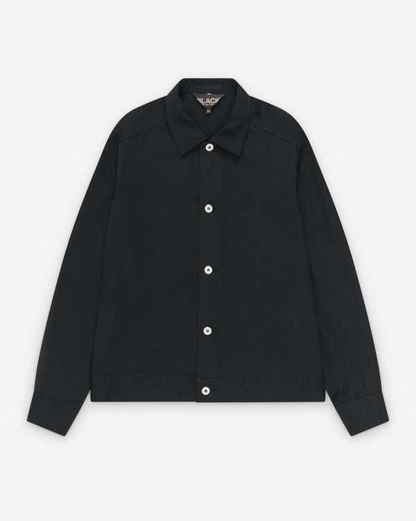Black Comme des Garçons - Button-Down Coach Jacket - (Black)