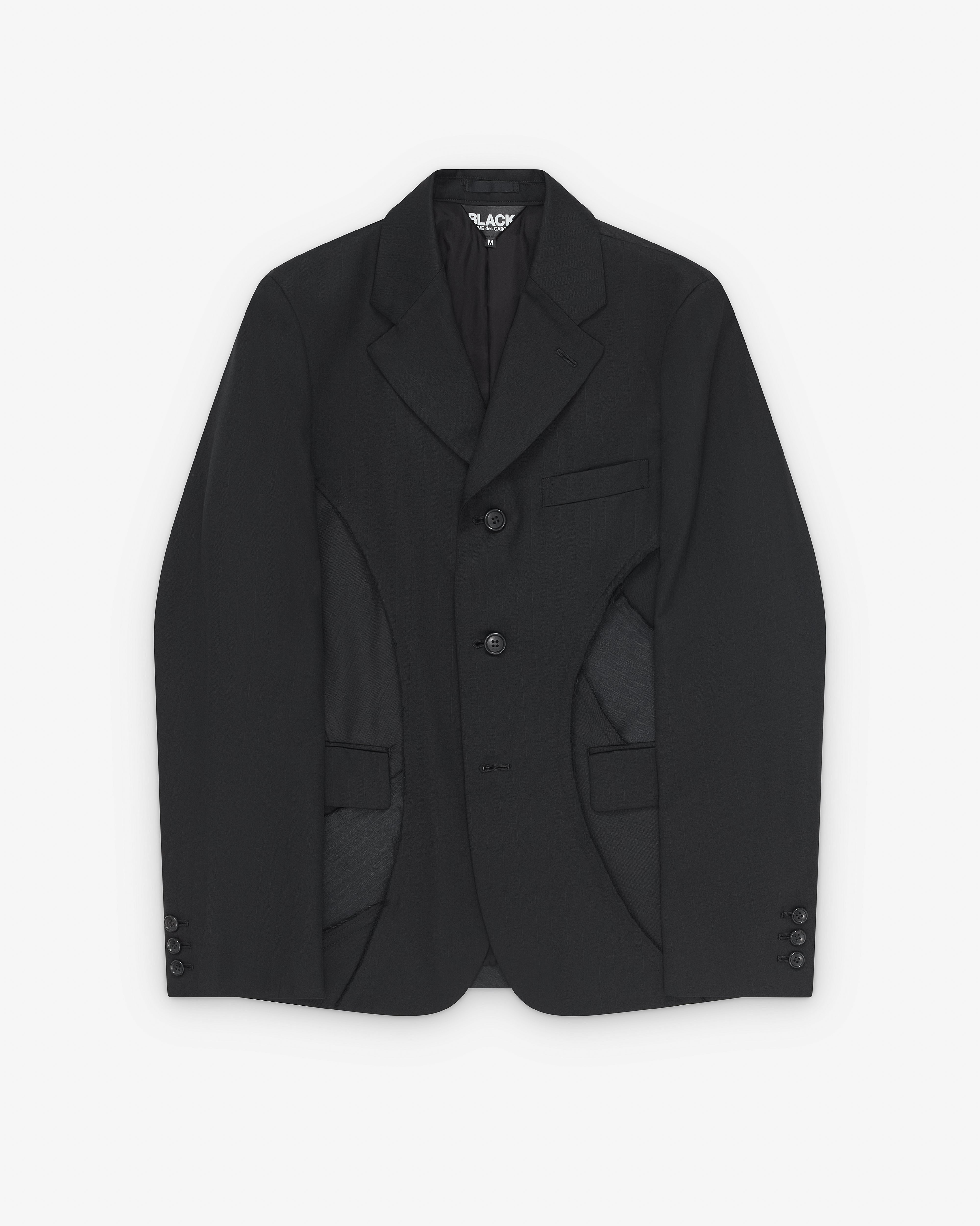 【COMME des GARÇONS】20ss Tailored jacket Black Comme des Garçons: Deconstructed Tailored Jacket (Black