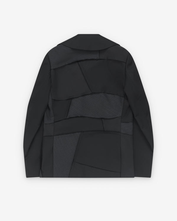 Black Comme des Garçons - Peter Pan Deconstructed Jacket - (Black)