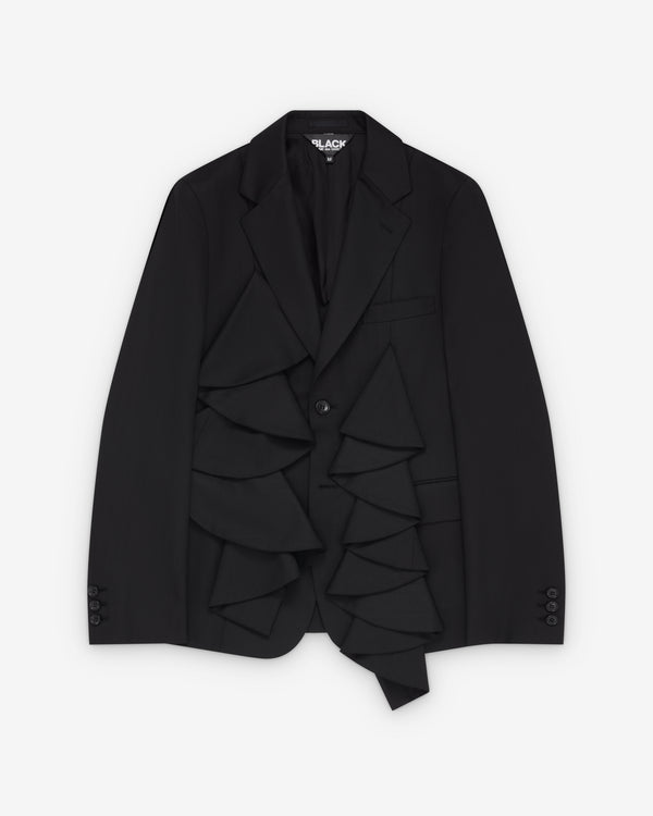 Black Comme des Garçons - Folded Front Blazer - (Black)