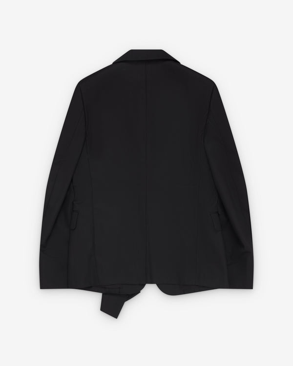 Black Comme des Garçons - Folded Front Blazer - (Black)