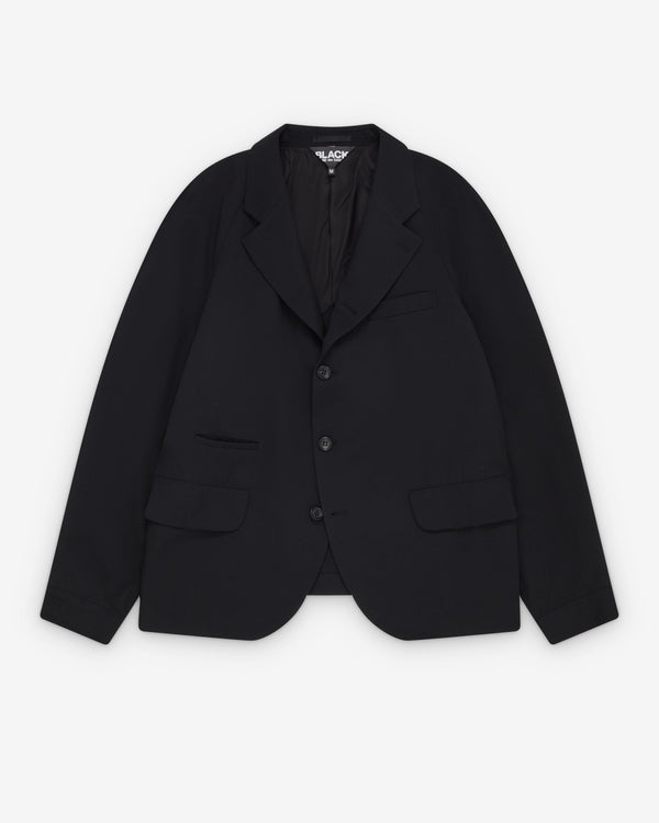 Black Comme des Garçons - Single Breasted Wool Jacket - (Black)