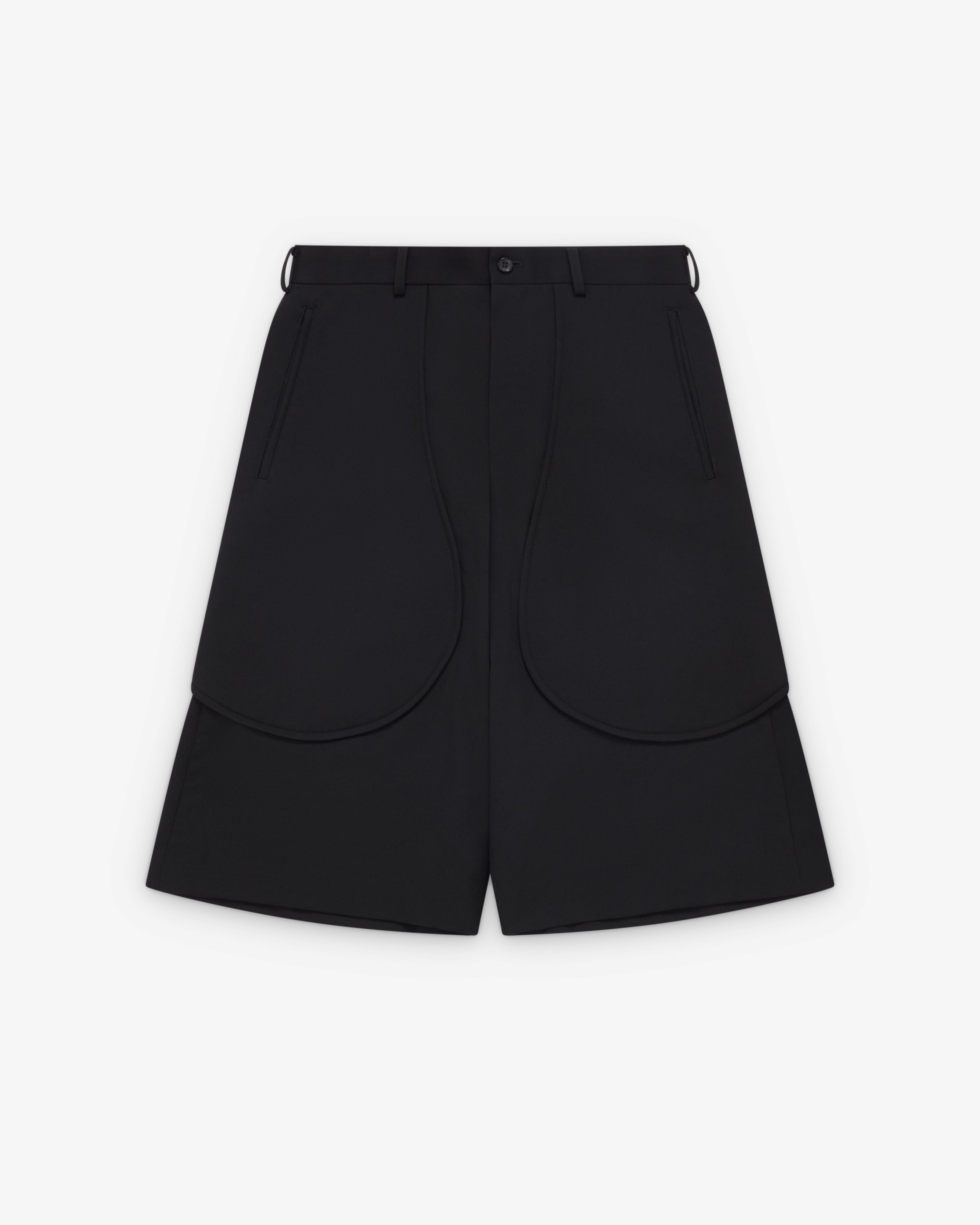 Black Comme des Garçons: Outlined Shorts (Black) | Dover Street