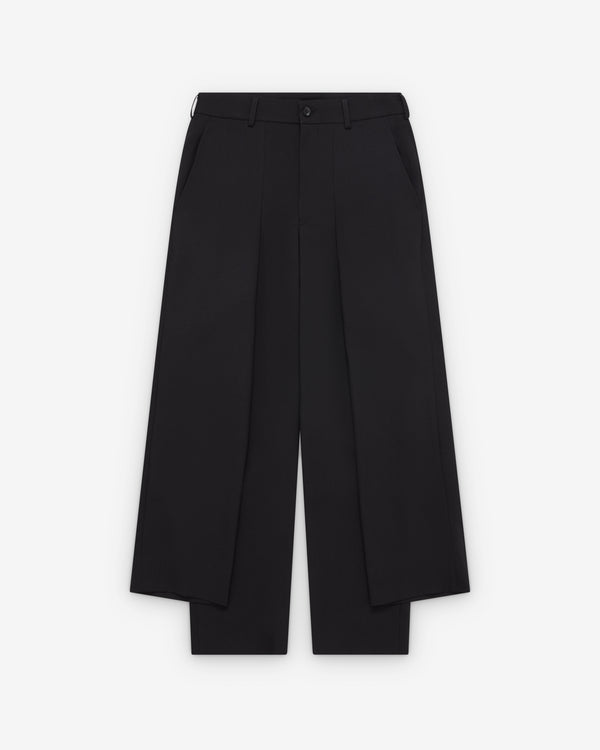 Black Comme des Garçons - Side Panel Trousers - (Black)