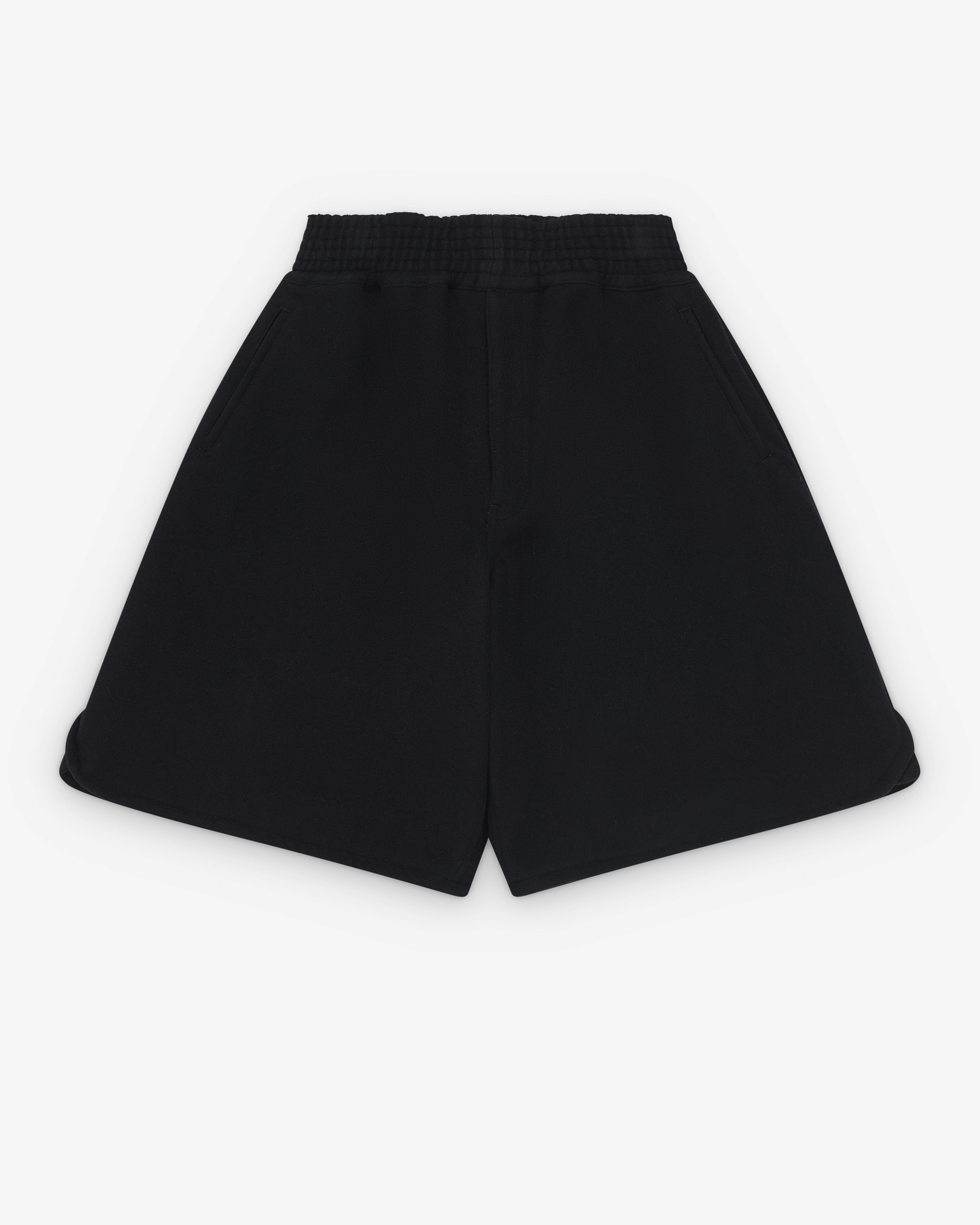 Black Comme des Garçons: Wide Leg Shorts (Black) | Dover Street