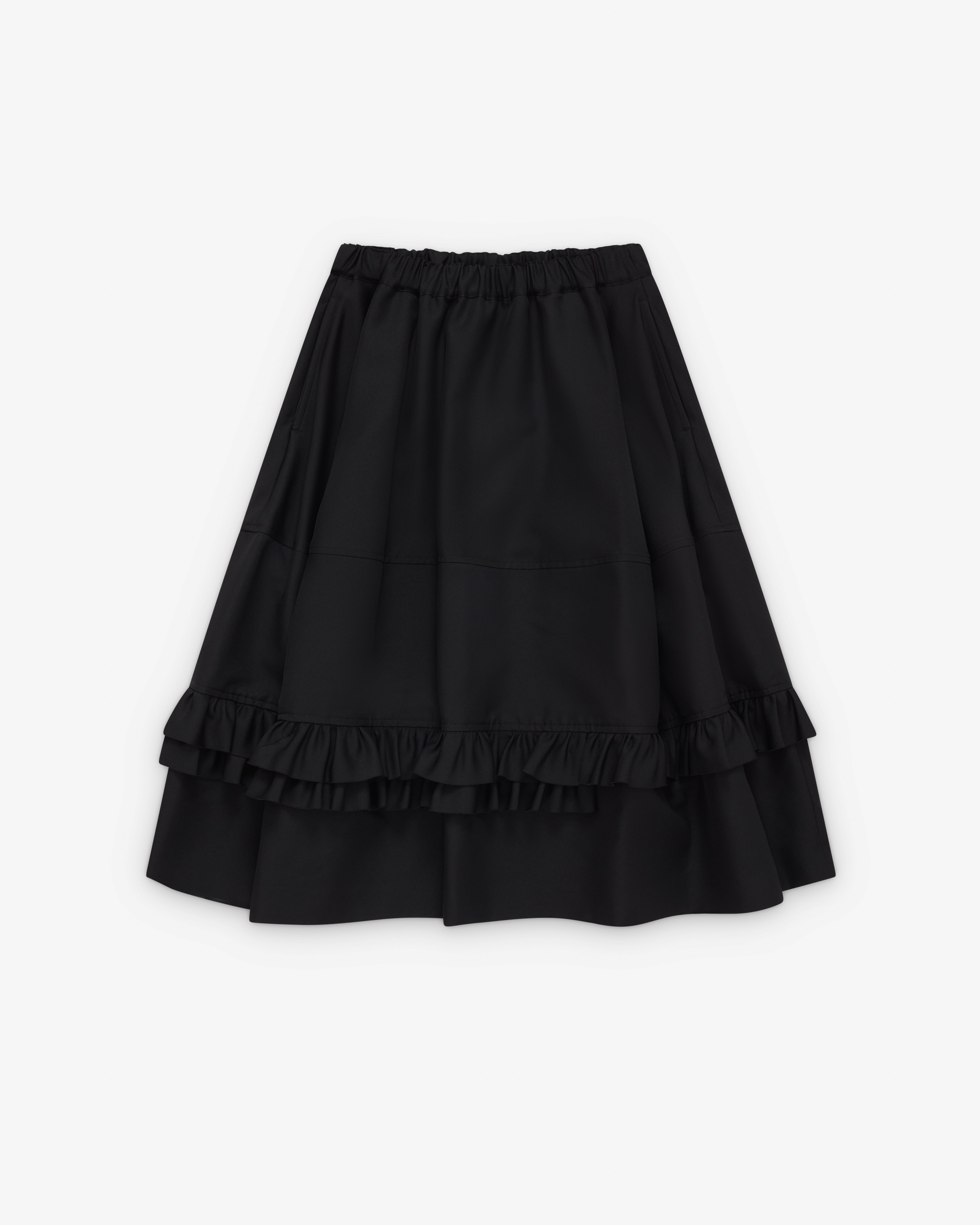 Black Comme des Garçons: Frilled Skirt (Black) | Dover Street