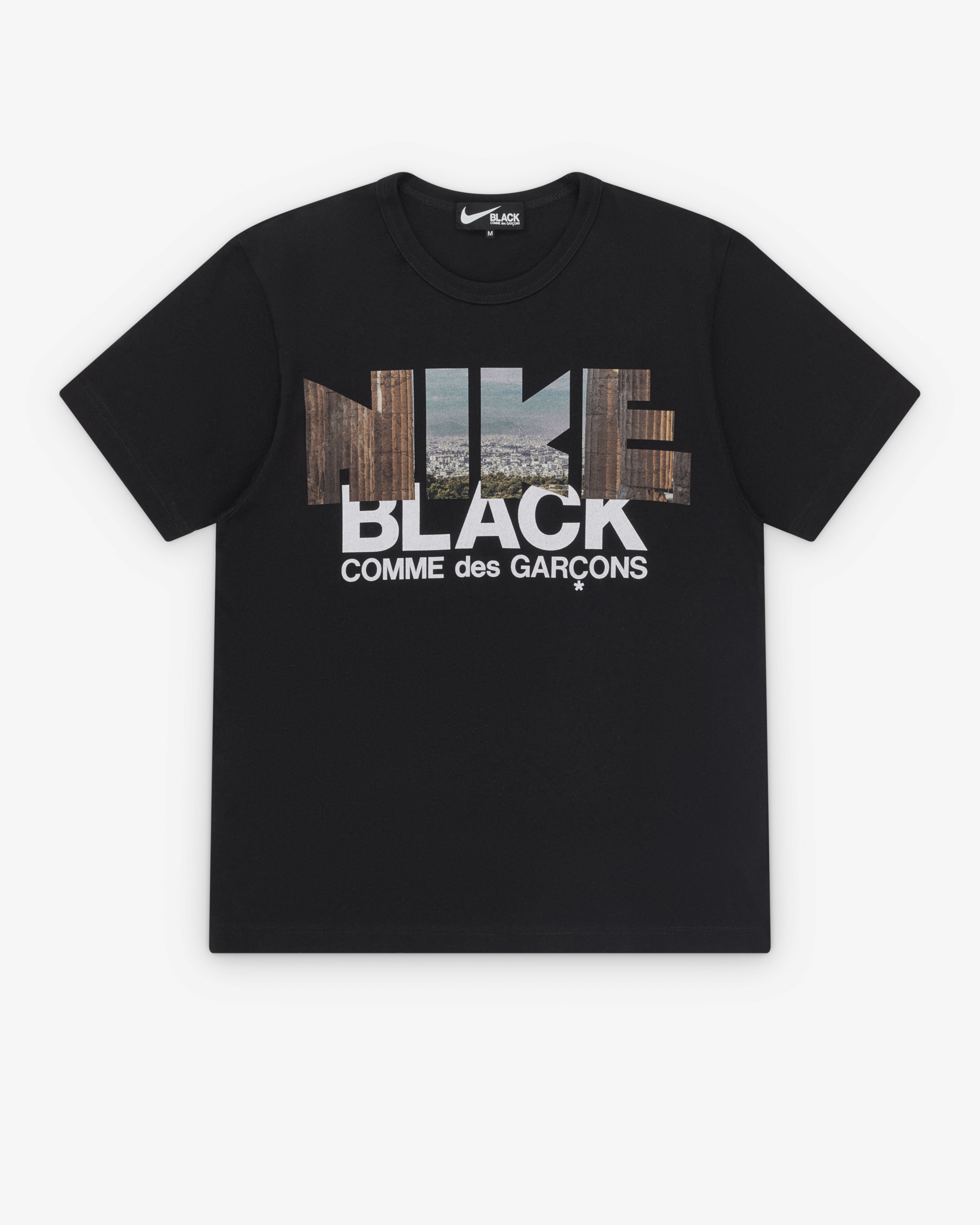 Black Comme des Garçons: Nike Cityscape Printed T-Shirt (Black