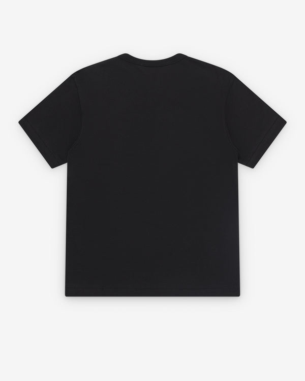 Black Comme des Garçons - Stacked Printed T-Shirt - (Black)