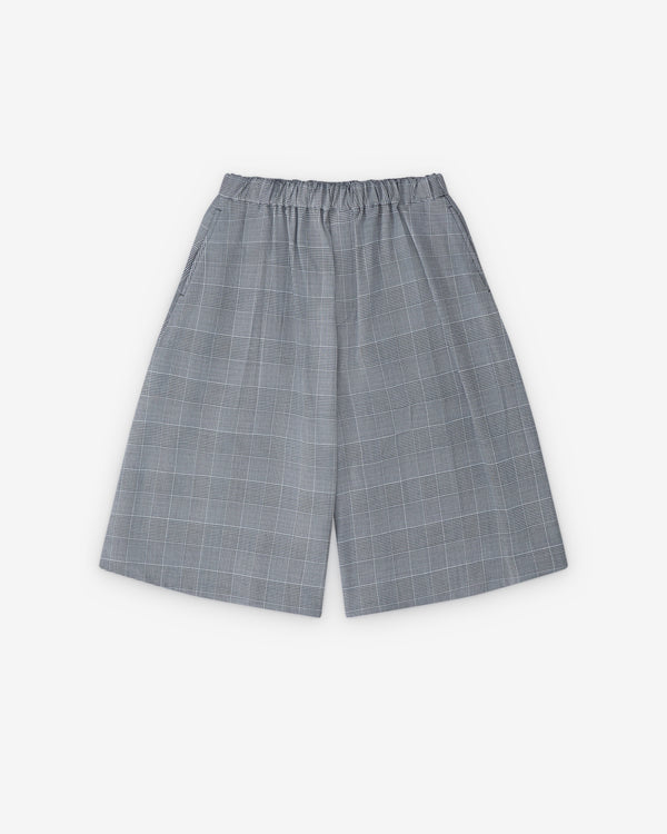 Black Comme des Garçons - Glen Check Shorts - (Black/White)