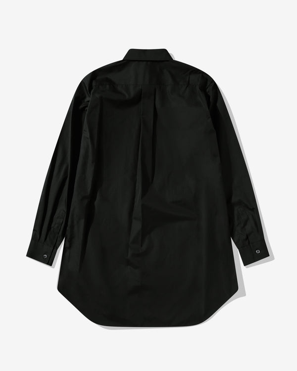 Black Comme Des Garçons - Longline Split Seam Shirt - (Black)