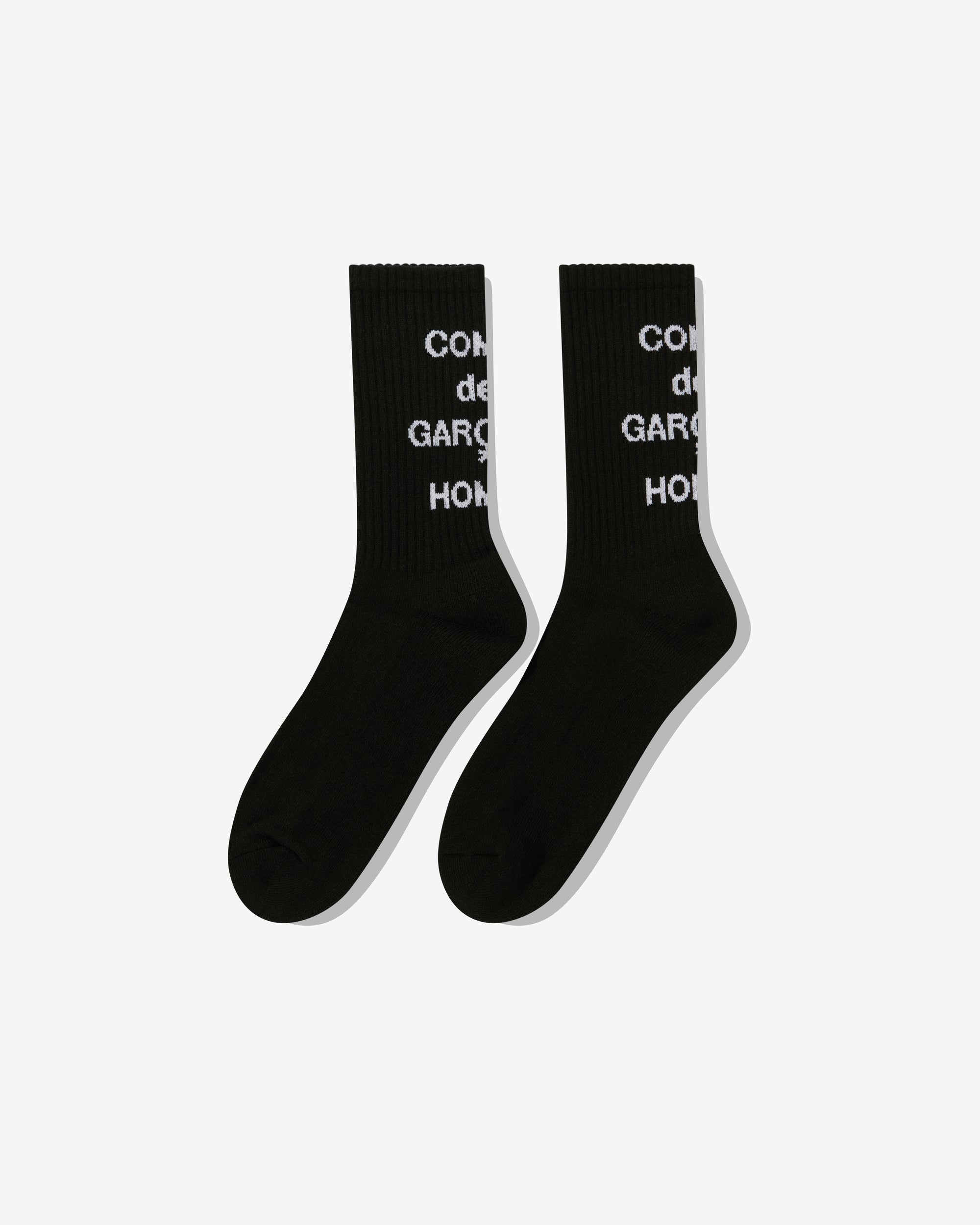 Comme des Garçons Homme - Logo Socks - (Black) view 2