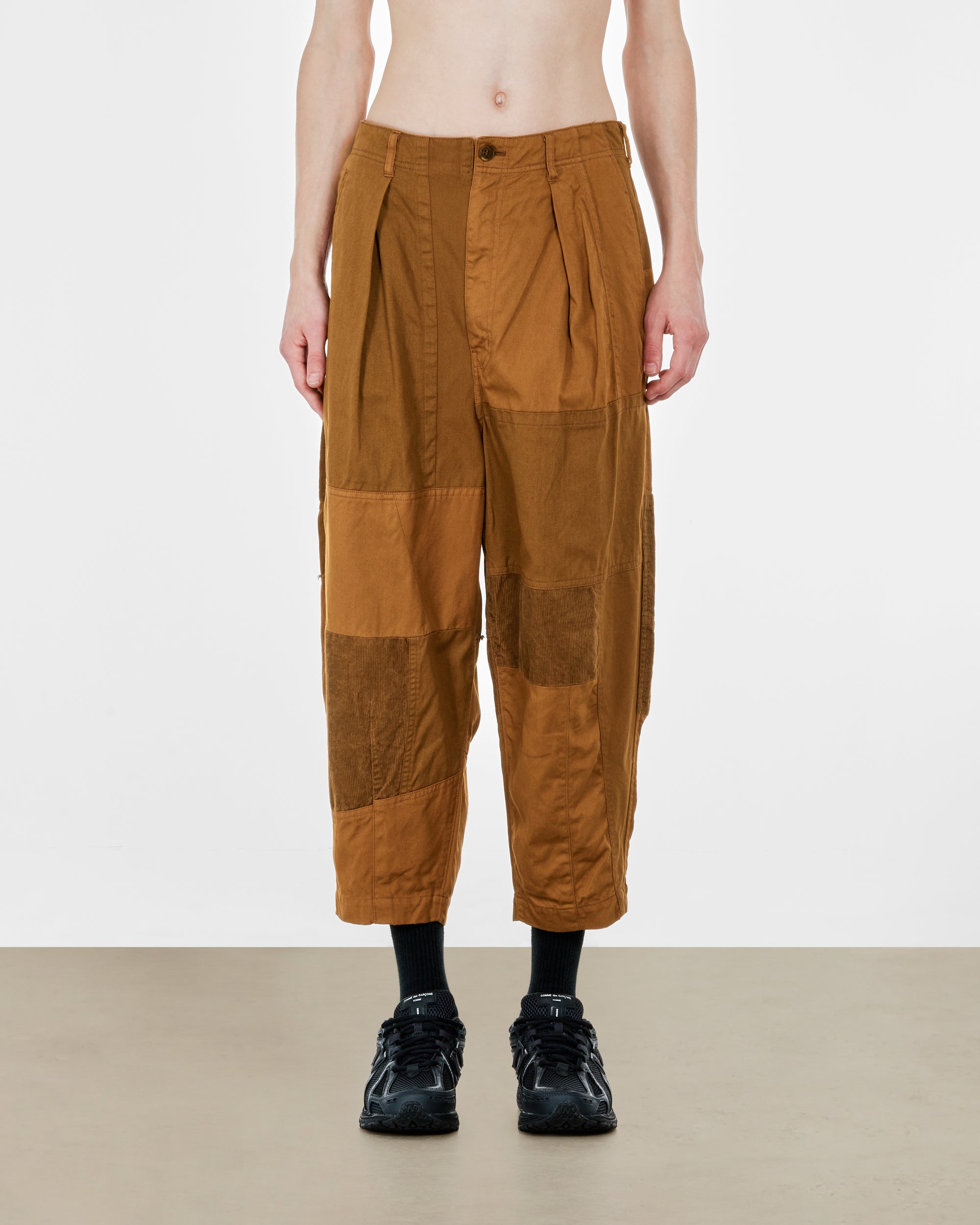 Comme des Garçons Homme - Men's Multi Fabric Pants - (Brown) view 2