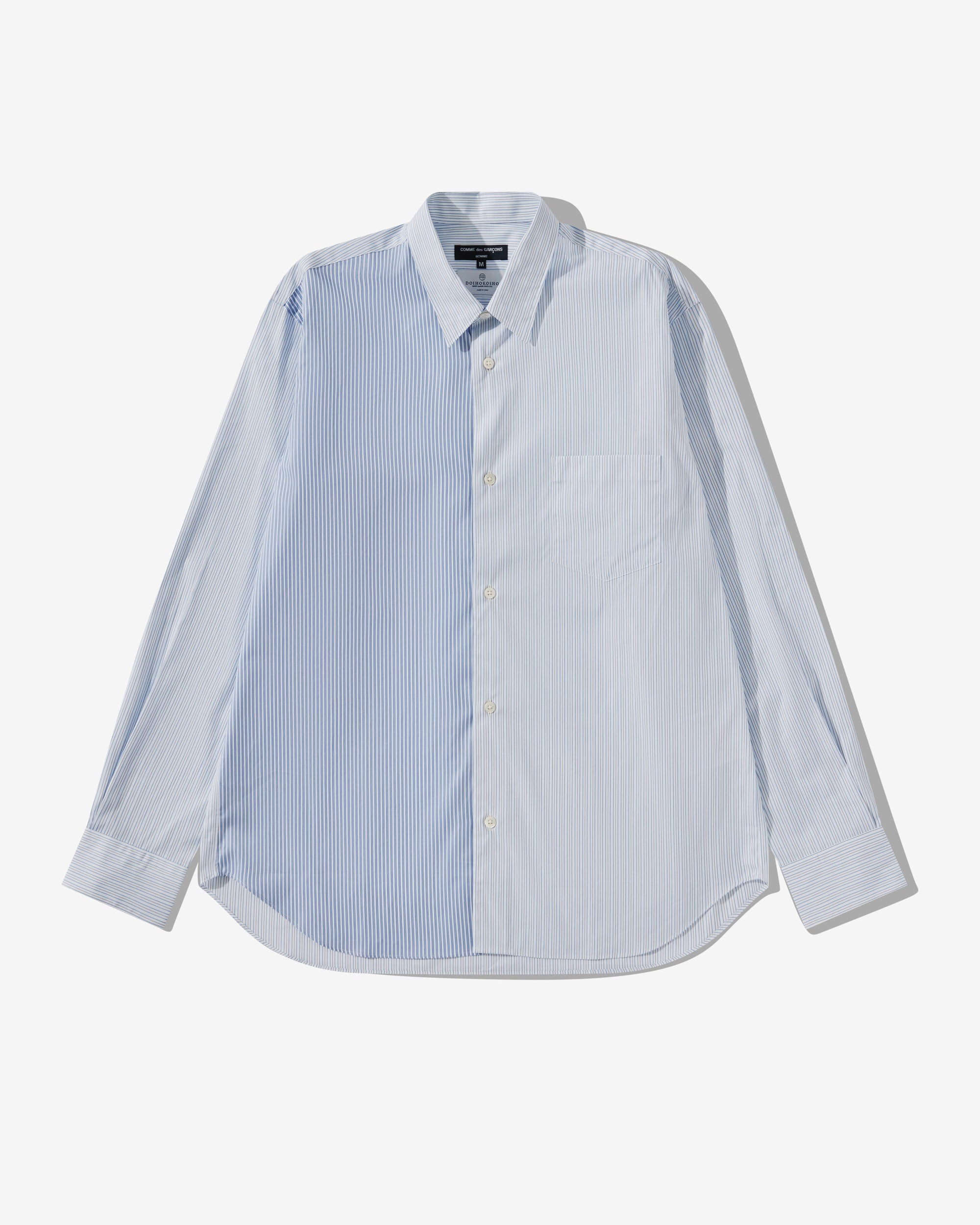 Comme des Garçons Homme - Men's Cotton Stripe Shirt - (White) view 1