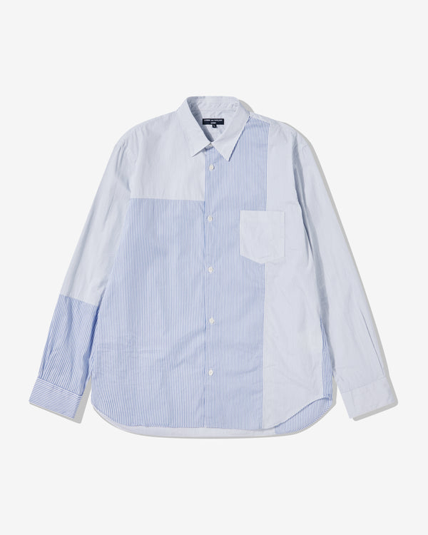 Comme des Garçons Homme - Men's Striped Shirt - (White/Blue)