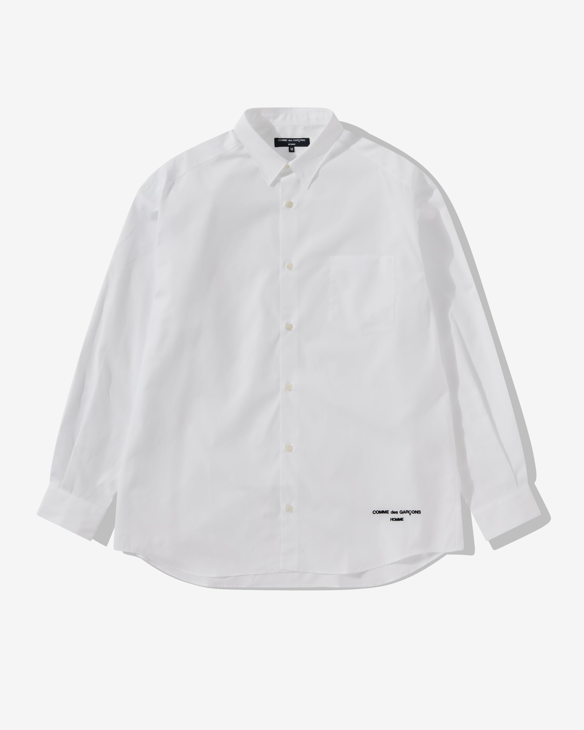 Comme des Garçons Homme - Men's Logo Shirt - (White) view 1