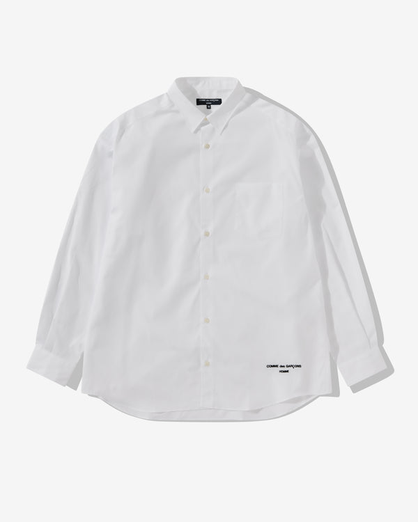 Comme des Garçons Homme - Men's Logo Shirt - (White)