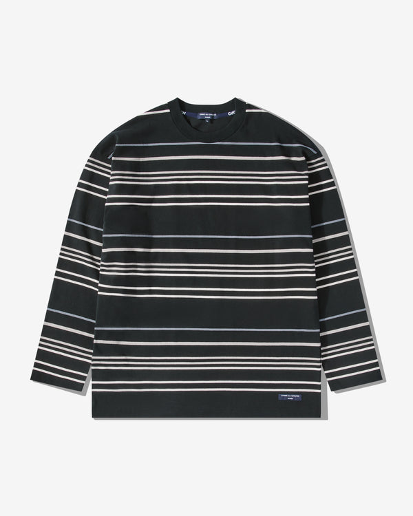 Comme des Garçons Homme - Striped Longsleeve T-Shirt - (Black/Grey)
