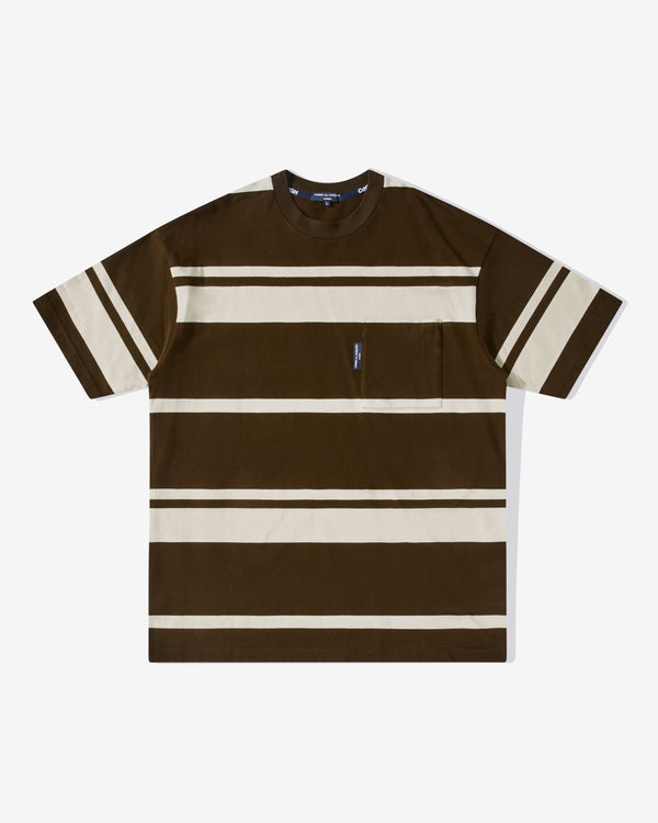 Comme des Garçons Homme - Striped T-Shirt - (Brown/Cream)