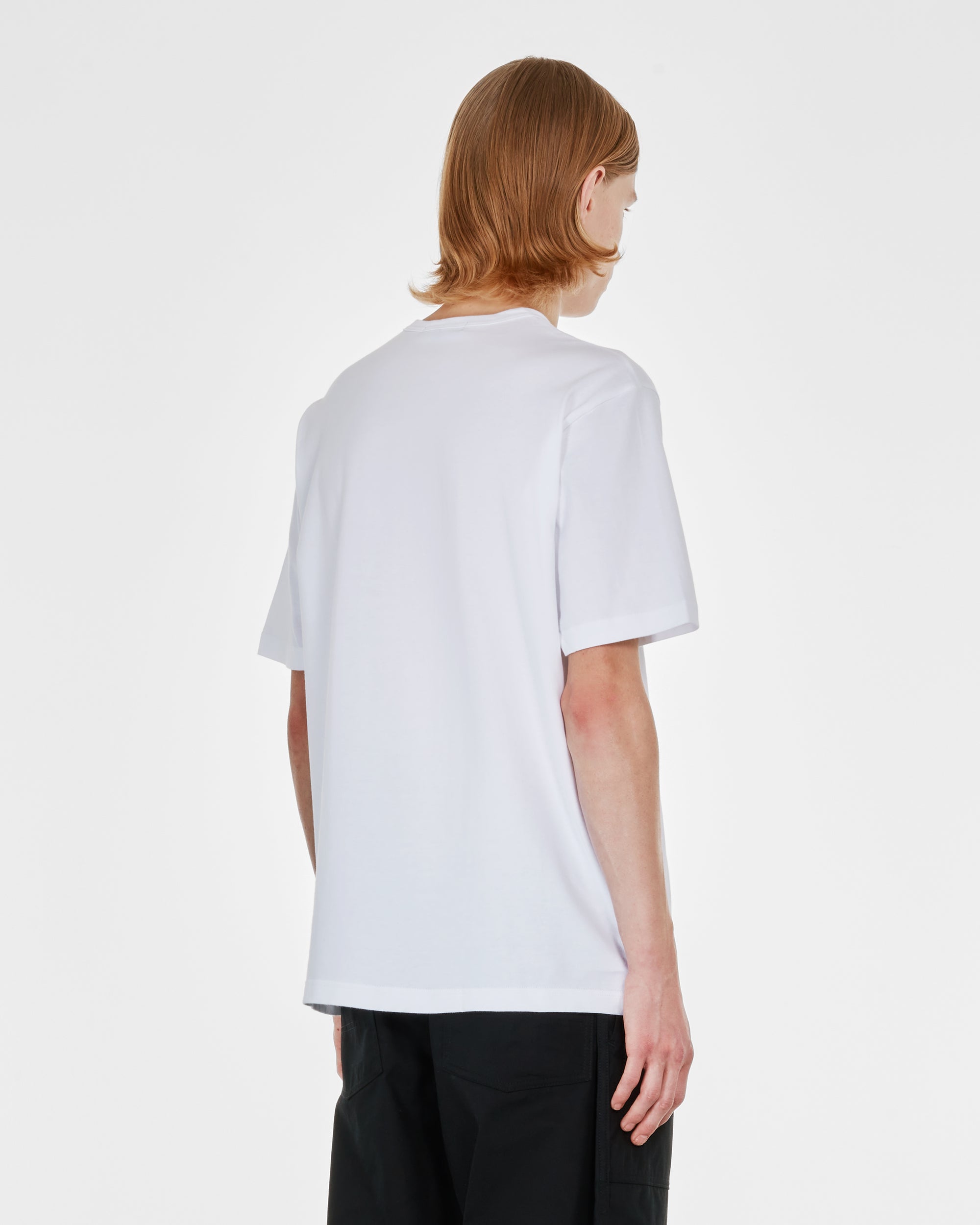 Comme des Garçons Homme - Men's Logo T-Shirt - (White) view 4
