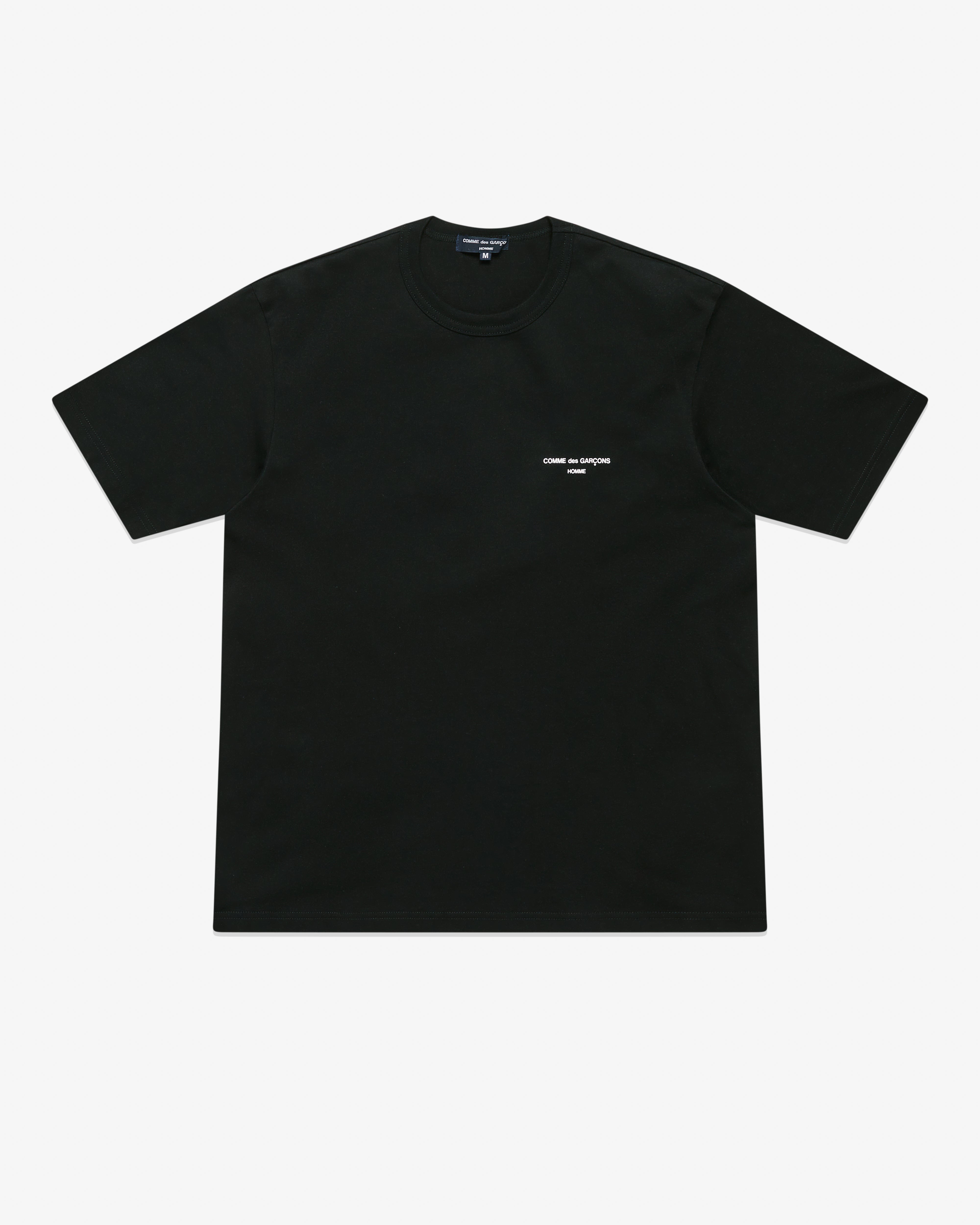 Comme des Garcons Homme Men s Logo T Shirt Black DSML E SHOP