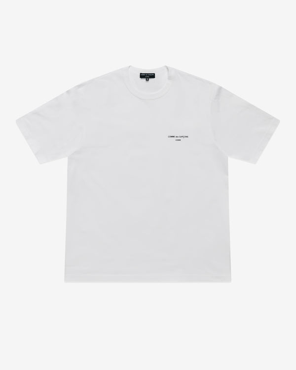 Comme des Garçons Homme - Men's Logo T-Shirt - (White)