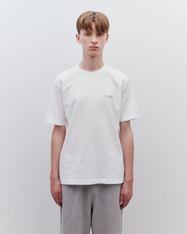 Comme des Garçons Homme - Men's Logo T-Shirt - (White)