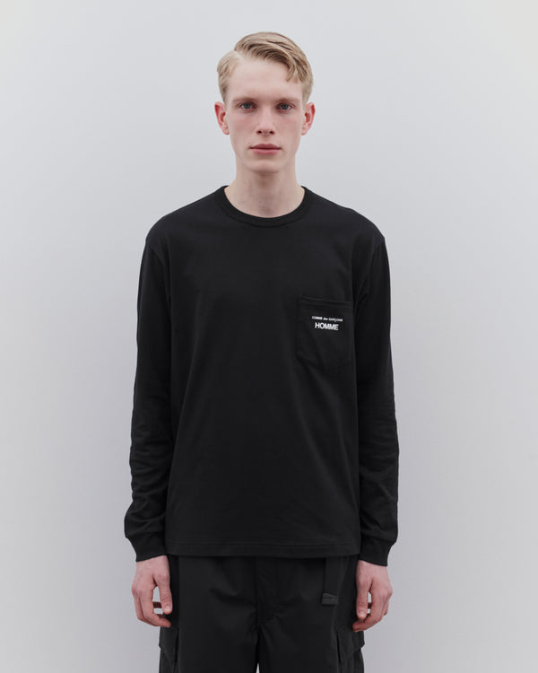 CDG Homme - Men’s Long Sleeve T-Shirt - (Black)
